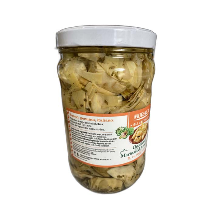 Muraco quarted marinated artichokes