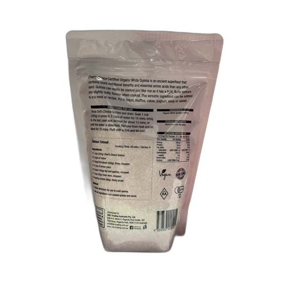 Chef's Choice Organic White Quinoa 500g