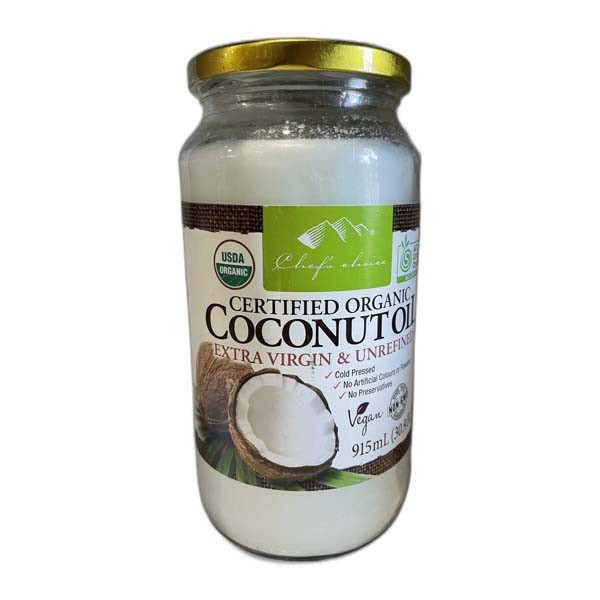 Chef's Choice Certified Organic Coconut Oil 915ml